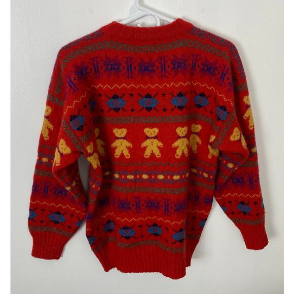 Women Pitlochry of Scotland Shetland wool Fair Isle crewneck pullover sweater 40 - Picture 3 of 5